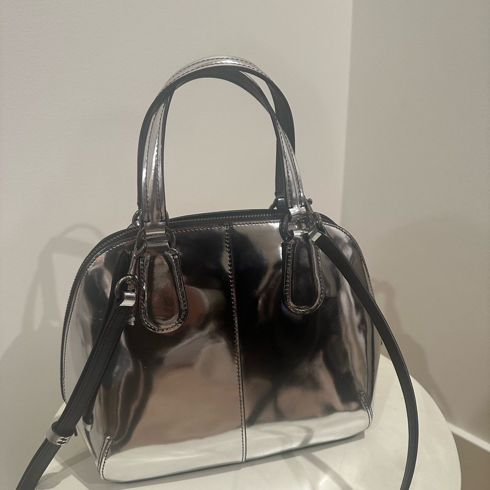 Coach Prince Street Mini Satchel - Mirrored Metallic - Picture 3 of 6